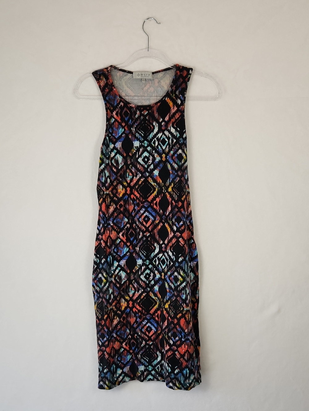 Wayf Tribal Geometric Multi‑Color Tank Midi Dress –‎ Women's Size Medium